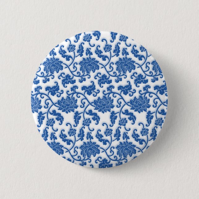 Chinesisches Porzellanmuster Button (Vorderseite)
