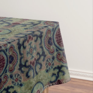 Chinesisches Qing Dynsty Blume Brocade-Muster Tischdecke