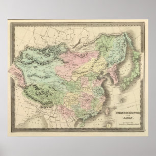 Chinesisches Reich und Japan Poster