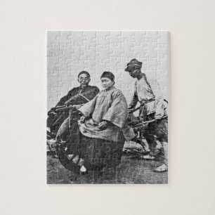 Chinesisches Rickshaw, c.1870 (b/w Foto)