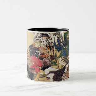 Chinesisches Rooster Neujahr 2017 Japanisches Gem Zweifarbige Tasse