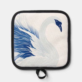 Chinesisches Schwan-Flügel-Muster (Personalisieren Topflappen