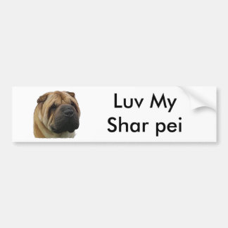 Chinesisches shar pei autoaufkleber