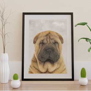 Chinesisches Sharpei Poster