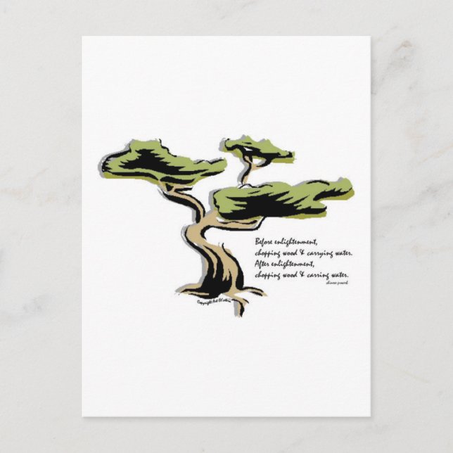 Chinesisches Sprichwort Postkarte (Vorderseite)