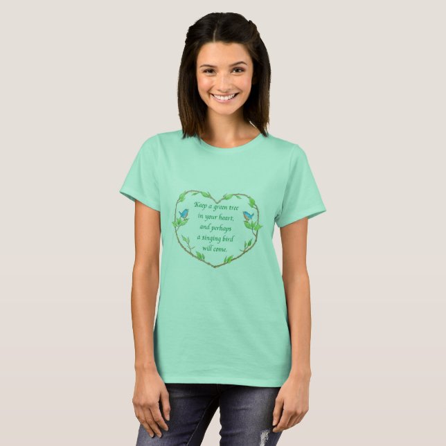 Chinesisches Sprichwort-T-Shirt T-Shirt (Vorne ganz)