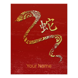 Chinesisches Sternzeichen des Sternbildes Poster