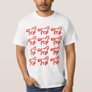 Chinesisches Sternzeichen Pferd Galaxy T-Shirt