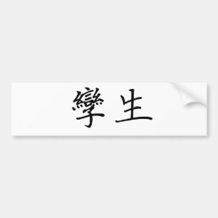 Chinesisches Symbol für Zwillinge Autoaufkleber