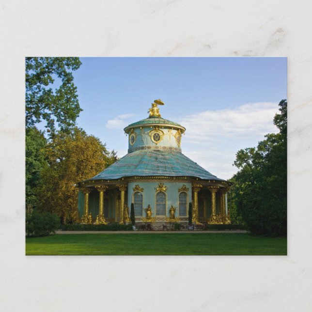 Chinesisches Teehaus Postkarte (Vorderseite)