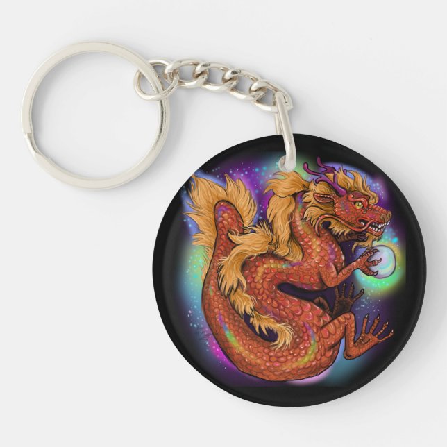 chinesisches Tierjahr des Drachen Schlüsselanhänger (Vorderseite)