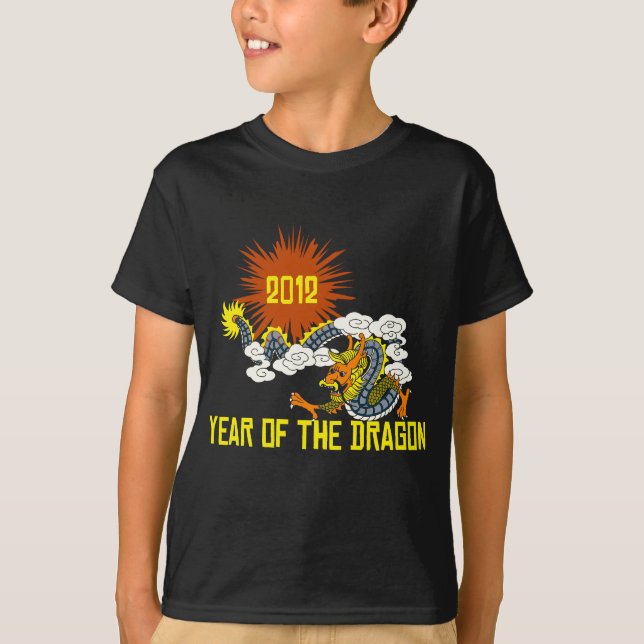 Chinesisches Tierkreis-Jahr der Dunkelheit des T-Shirt (Vorderseite)
