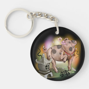 chinesisches Tierkreisjahr des Schweins Schlüsselanhänger