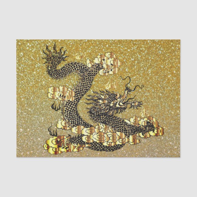 Chinesisches Tissue-Papier für Gold und Schwarz Seidenpapier (Vorderseite)