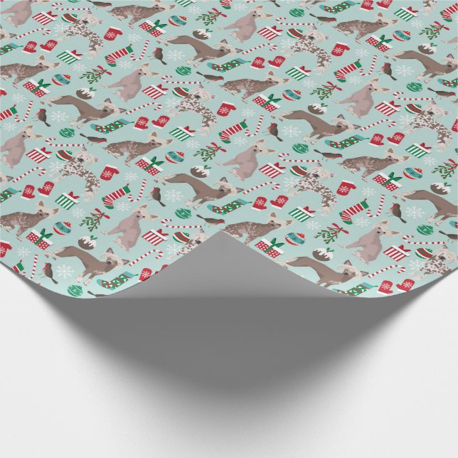 Chinesisches Weihnachtswackelpapier Geschenkpapier (Ecke)