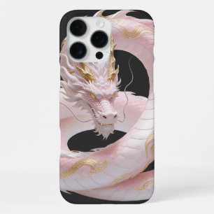 Chinesisches Weißgold-Drache Kunst Fantasy-Design iPhone 16 Pro Max Hülle