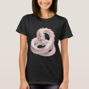 Chinesisches Weißgold-Drache Kunst Fantasy-Design  T-Shirt