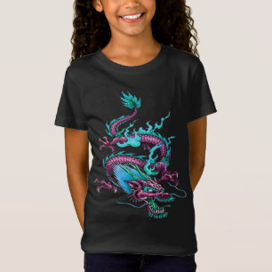 Chinesisches Wolken-Drache-Mythologisches Regenmac T-Shirt