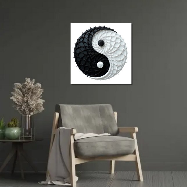 Chinesisches Yin Yang Energy Duality Poster (Von Creator hochgeladen)