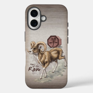 Chinesisches Zodiac-Jahr des Ram Art Case-Mate Sam iPhone 16 Hülle