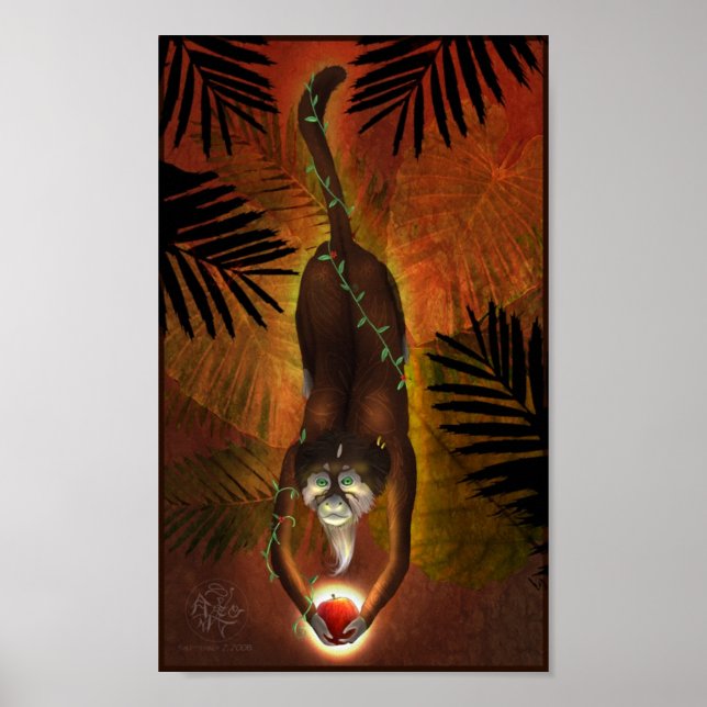 Chinesisches Zodiac-Monkey-Poster Poster (Vorne)