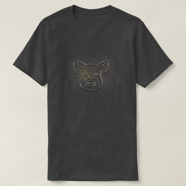 Chinesisches Zodiac-Schwein 424 T-Shirt (Design vorne)