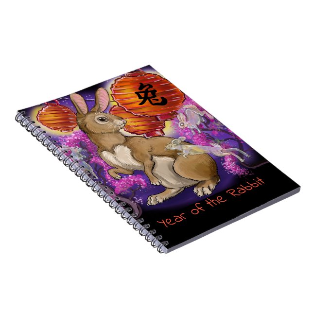 Chinesisches Zodiaka-Jahr des Kaninchens Notizblock (Rechte Seite)