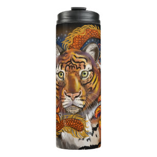 Chinesisches Zodiaka-Jahr des Tiger Thermosbecher