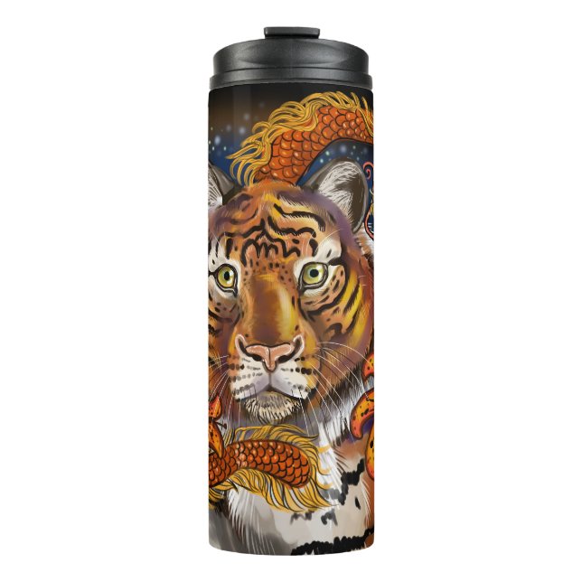 Chinesisches Zodiaka-Jahr des Tiger Thermosbecher (Vorderseite)