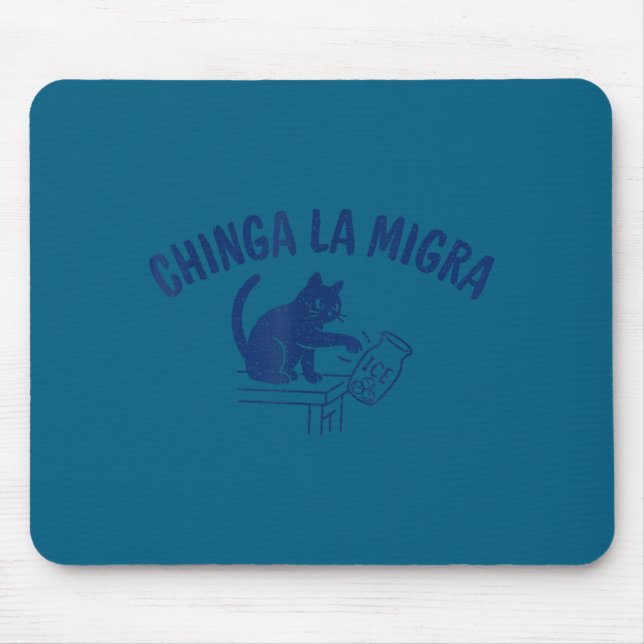 Chinga la migra abschaffende Eis Menschenrechtsbew Mousepad (Vorne)