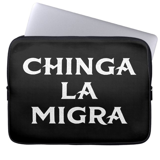 Chinga LA Migra Laptopschutzhülle (Vorderseite)