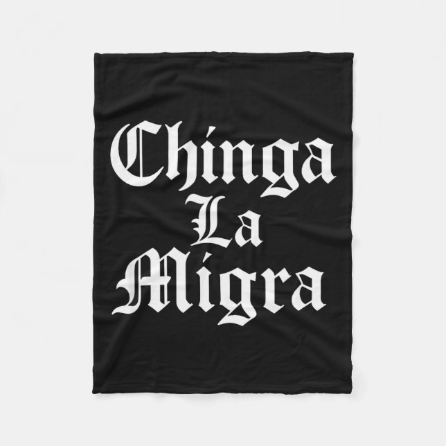 Chinga La Migra Resist Ice  Fleecedecke (Vorderseite)