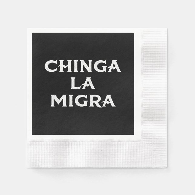 Chinga LA Migra Serviette (Vorderseite)