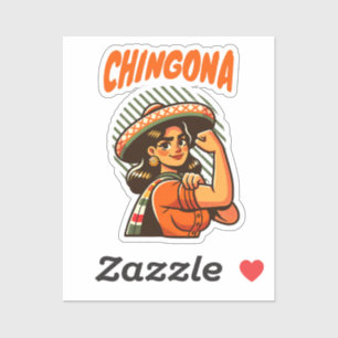 Chingona Latina Hispanic Heritage Aufkleber