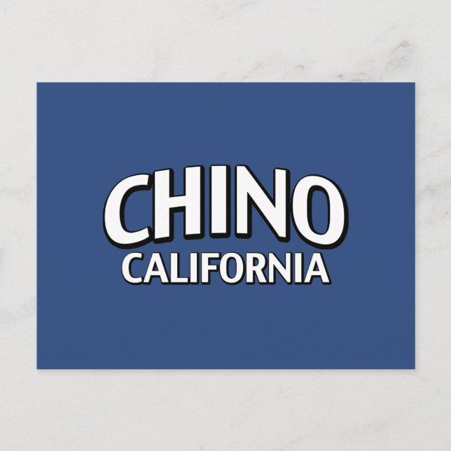 Chino California Postkarte (Vorderseite)