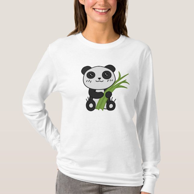 Chino der PandaHoodie T-Shirt (Vorderseite)