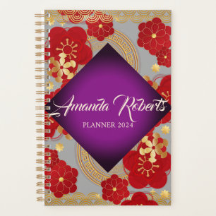 Chinois Nouvel An 2024 Florssom Flowers Planner