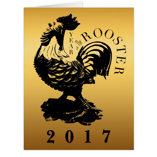 Chinois Rooster personnalisé Année Zodiac Annivers (Devant)