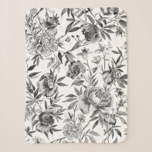 Chinoiserie-Aquarell-Blumen-Botanik-Malerei Sherpadecke