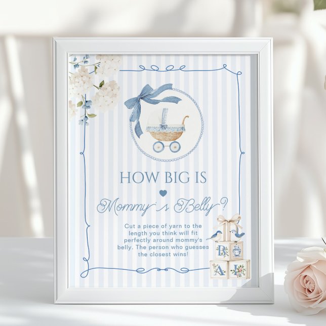 Chinoiserie Baby Carriage How big is Mommys belly Poster (Von Creator hochgeladen)