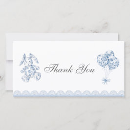 Chinoiserie-Baby Dankeschön-Karte