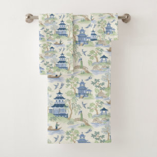 Chinoiserie Badetücher Badhandtuch Set