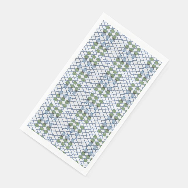 Chinoiserie Bamboo Topiaries Serviette (Ecke)