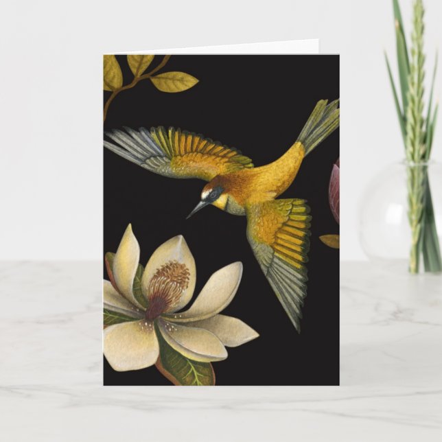 Chinoiserie Birds II - Carte de voeux (Devant)