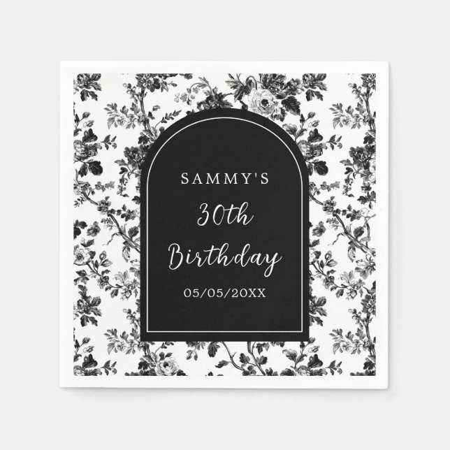 Chinoiserie Birthday Party Serviette (Vorderseite)