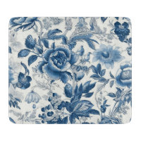 Chinoiserie Blau- und Weißspitzen Blume