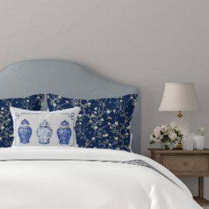 Chinoiserie Blau-Weiße Ingwer-Topf-Lendenkissen Dekokissen