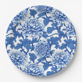 Chinoiserie Blauer Himmel Pappteller
