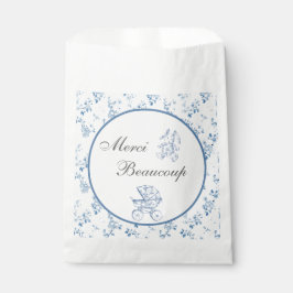 Chinoiserie Blue Baby Dusche Gefallen Taschen Geschenktütchen