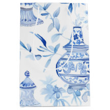 Chinoiserie Blue Medium Geschenktasche